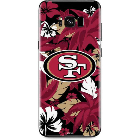 NFL San Francisco 49ers Tropical Print Galaxy S8 Plus Skin