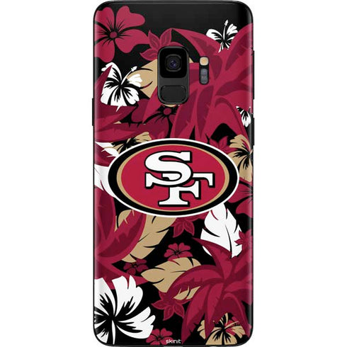NFL San Francisco 49ers Tropical Print Galaxy S9 Skin