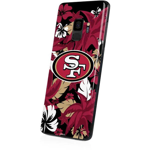 NFL San Francisco 49ers Tropical Print Galaxy S9 Skin