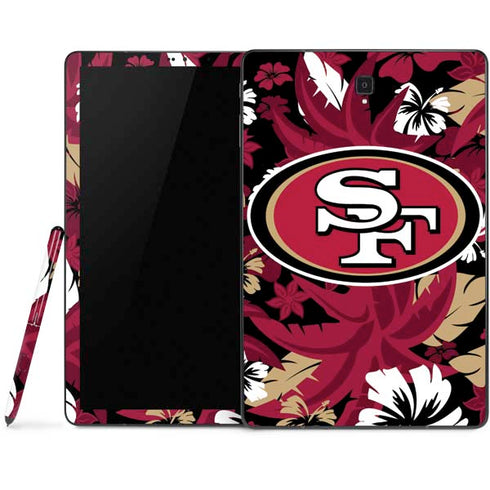 NFL San Francisco 49ers Tropical Print Samsung Galaxy Tab Skin