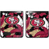 NFL San Francisco 49ers Tropical Print Galaxy Z Flip Skin