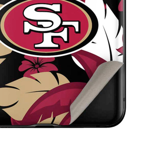 NFL San Francisco 49ers Tropical Print Galaxy Z Flip Skin