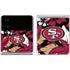 NFL San Francisco 49ers Tropical Print Galaxy Z Flip4 5G Skin
