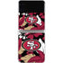 NFL San Francisco 49ers Tropical Print Galaxy Z Flip4 5G Skin