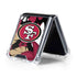 NFL San Francisco 49ers Tropical Print Galaxy Z Flip5 5G Clear Case