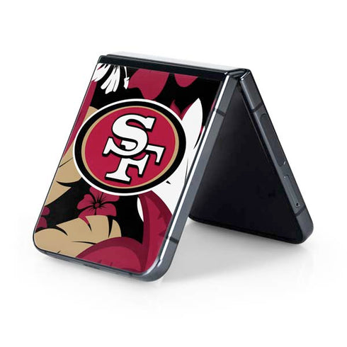 NFL San Francisco 49ers Tropical Print Galaxy Z Flip5 5G Skin