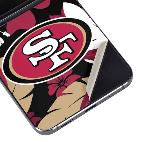 NFL San Francisco 49ers Tropical Print Galaxy Z Flip5 5G Skin