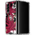 NFL San Francisco 49ers Tropical Print Galaxy Z Fold4 5G Clear Case