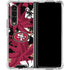 NFL San Francisco 49ers Tropical Print Galaxy Z Fold4 5G Clear Case