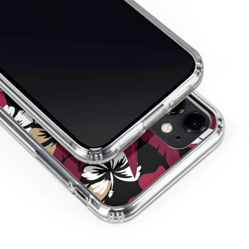 NFL San Francisco 49ers Tropical Print iPhone 11 Clear Case