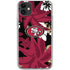 NFL San Francisco 49ers Tropical Print iPhone 11 Clear Case