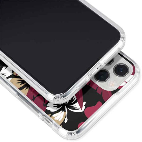 NFL San Francisco 49ers Tropical Print iPhone 11 Pro Clear Case