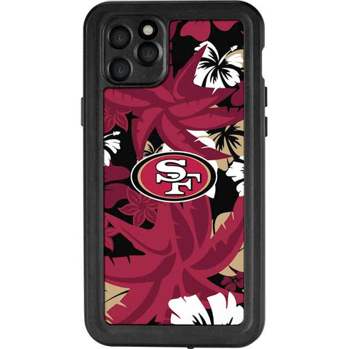 NFL San Francisco 49ers Tropical Print iPhone 11 Pro Max Waterproof Case