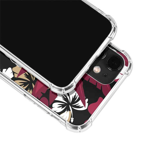 NFL San Francisco 49ers Tropical Print iPhone 12 Mini Clear Case