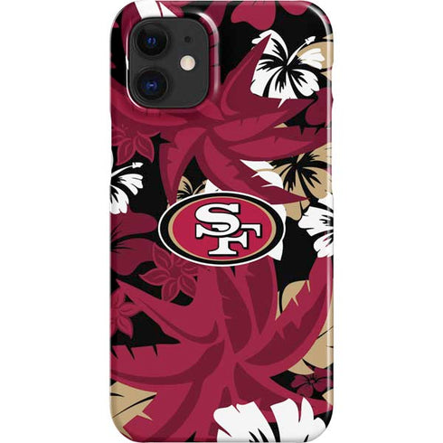 NFL San Francisco 49ers Tropical Print iPhone 12 Mini Lite Case