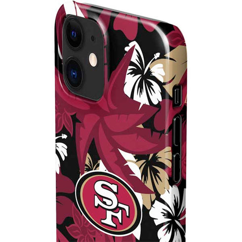 NFL San Francisco 49ers Tropical Print iPhone 12 Mini Lite Case