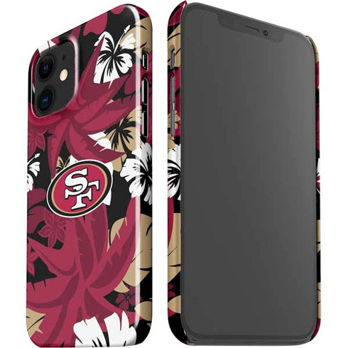 NFL San Francisco 49ers Tropical Print iPhone 12 Mini Lite Case