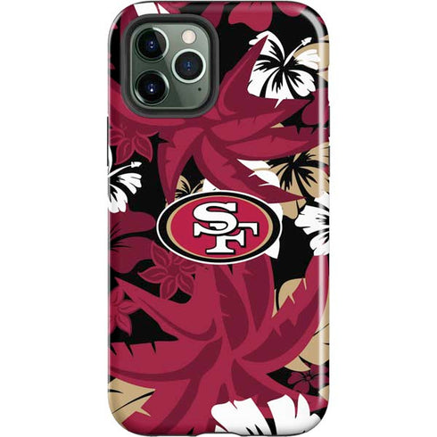 NFL San Francisco 49ers Tropical Print iPhone 12 Pro Impact Case