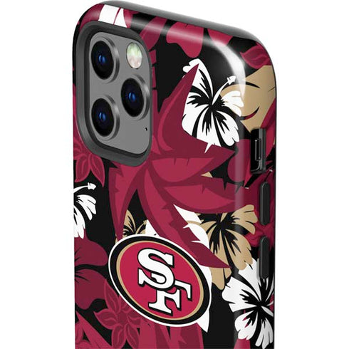 NFL San Francisco 49ers Tropical Print iPhone 12 Pro Impact Case