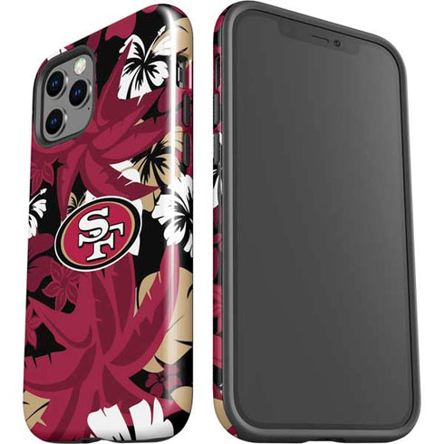 NFL San Francisco 49ers Tropical Print iPhone 12 Pro Max Impact Case
