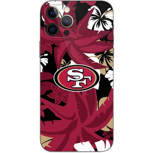 NFL San Francisco 49ers Tropical Print iPhone 12 Pro Skin
