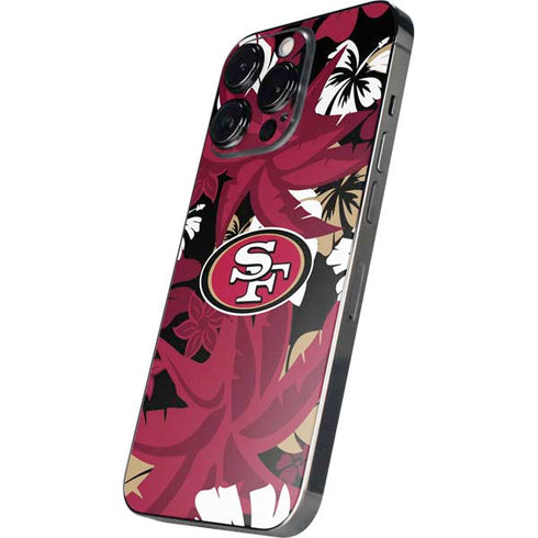 NFL San Francisco 49ers Tropical Print iPhone 13 Pro Max Skin