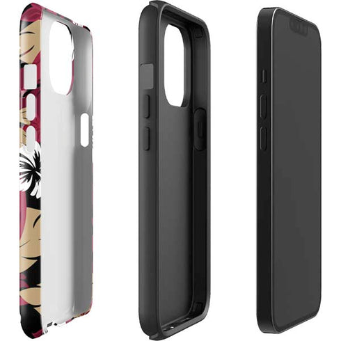 NFL San Francisco 49ers Tropical Print iPhone 15 Impact Case