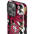 NFL San Francisco 49ers Tropical Print iPhone 15 Pro Max Impact Case