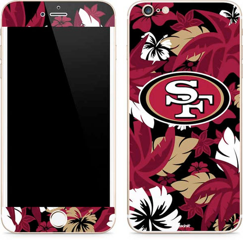 NFL San Francisco 49ers Tropical Print iPhone 6/6s Plus Skin
