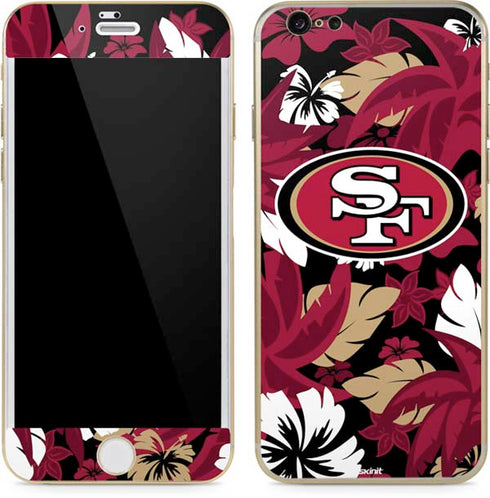 NFL San Francisco 49ers Tropical Print iPhone 6/6s Skin