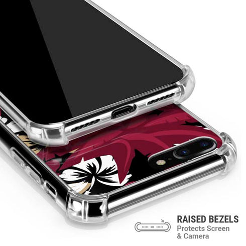 NFL San Francisco 49ers Tropical Print iPhone 7/8 Plus Clear Case