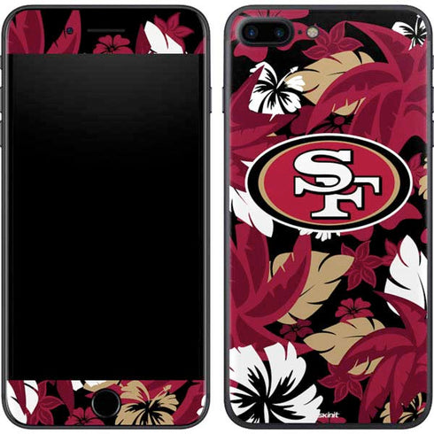NFL San Francisco 49ers Tropical Print iPhone 8 Plus Skin