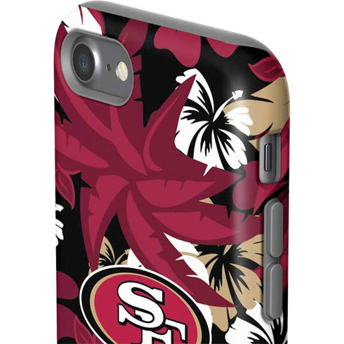 NFL San Francisco 49ers Tropical Print iPhone SE (2nd & 3rd Gen) Pro Case