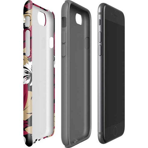NFL San Francisco 49ers Tropical Print iPhone SE (2nd & 3rd Gen) Pro Case