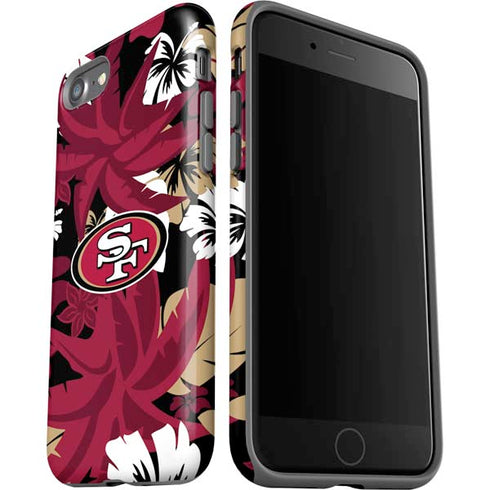 NFL San Francisco 49ers Tropical Print iPhone SE (2nd & 3rd Gen) Pro Case