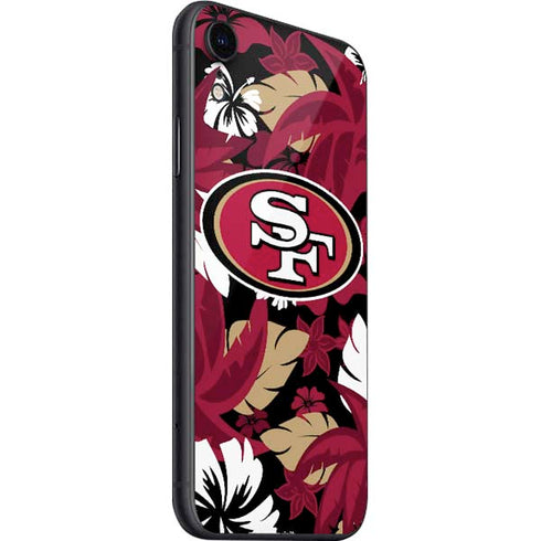 NFL San Francisco 49ers Tropical Print iPhone SE (2nd & 3rd Gen) Skin