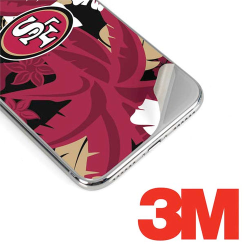 NFL San Francisco 49ers Tropical Print iPhone XS Max Skin