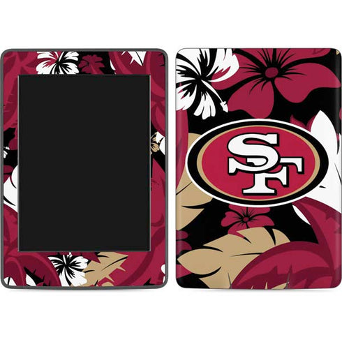 NFL San Francisco 49ers Tropical Print Amazon Kindle Skin