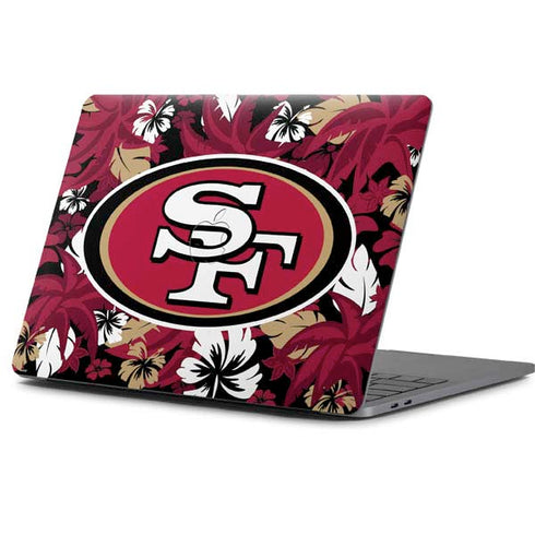 NFL San Francisco 49ers Tropical Print Apple MacBook Pro 13-inch Skin