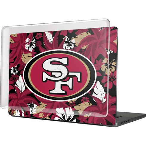 NFL San Francisco 49ers Tropical Print MacBook Pro 16in (2021-25) Case plus Skin