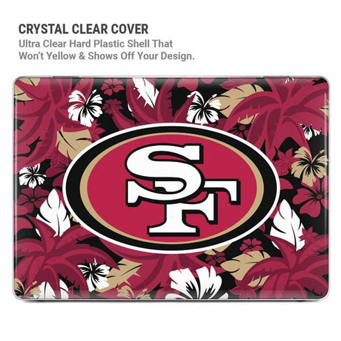 NFL San Francisco 49ers Tropical Print MacBook Pro 16in (2021-25) Case plus Skin