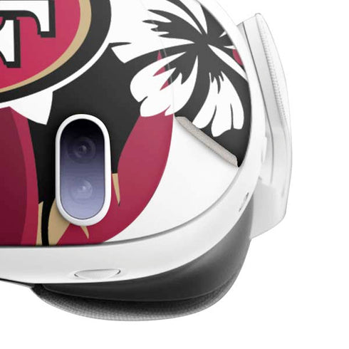 NFL San Francisco 49ers Tropical Print Meta Quest 3 Skin