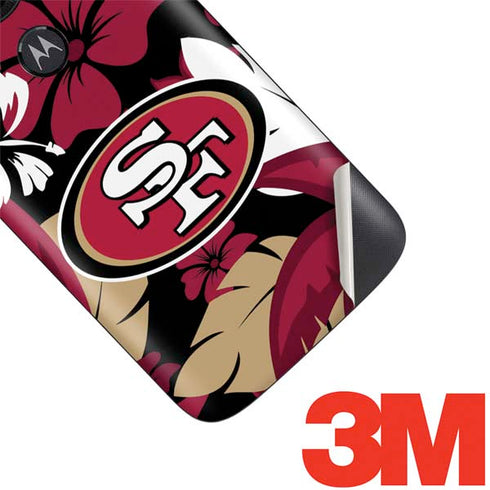 NFL San Francisco 49ers Tropical Print Moto E5 Play Skin