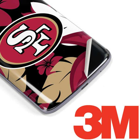 NFL San Francisco 49ers Tropical Print Moto E5 Plus Skin