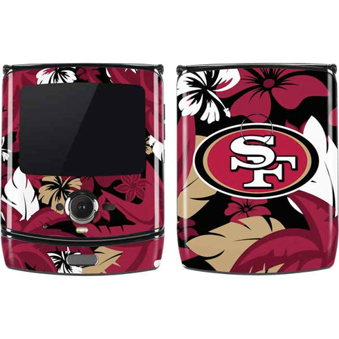 NFL San Francisco 49ers Tropical Print Motorola RAZR Skin