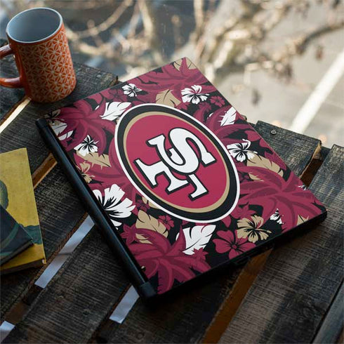 NFL San Francisco 49ers Tropical Print MSI GS65 Stealth Laptop Skin