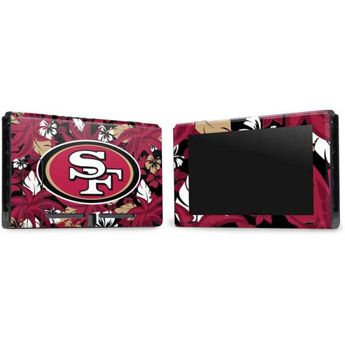 NFL San Francisco 49ers Tropical Print Nintendo Switch Bundle Skin