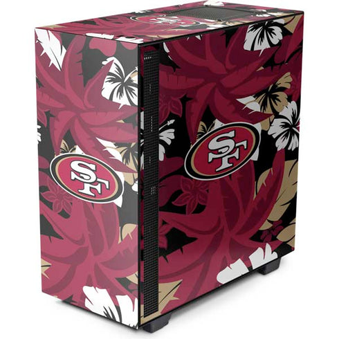 NFL San Francisco 49ers Tropical Print NZXT H510 Compact ATX Mid-Tower Case Skin