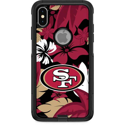 NFL San Francisco 49ers Tropical Print Otterbox Commuter iPhone Skin