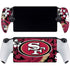 NFL San Francisco 49ers Tropical Print PlayStation Portal Remote Player Skin